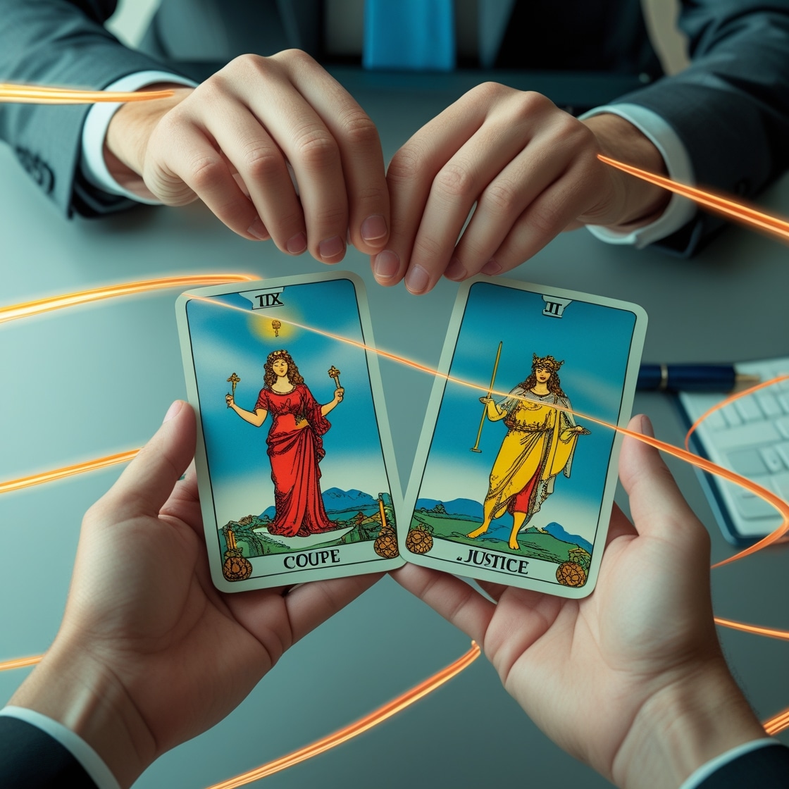 Conflits au Bureau ? Le Tarot comme Outil de Médiation Intérieure et de Communication (Non-Violente)