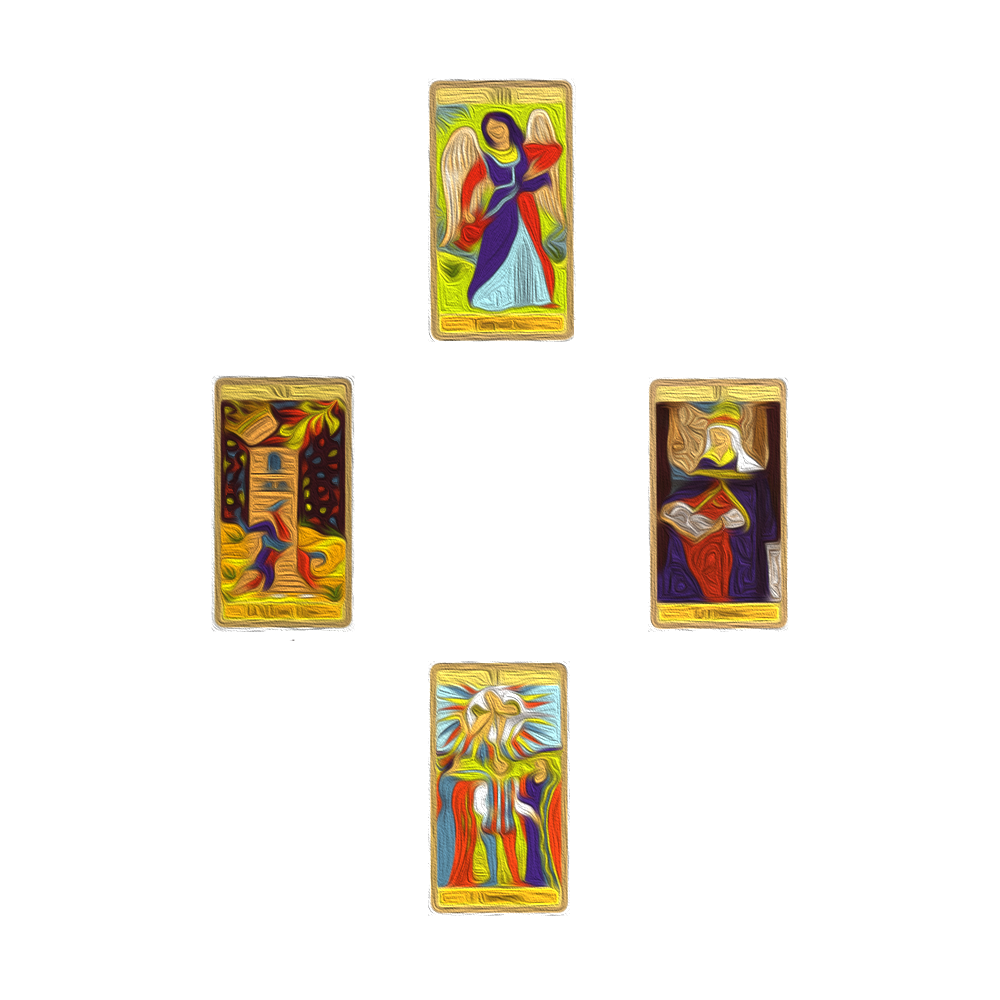 Exemple de tirage de Tarot en 4 cartes pour la prise de décision professionnelle