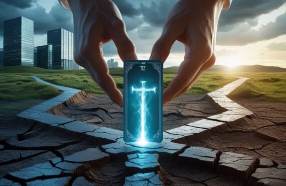 Les Mains D’une Personne Sont Montrées à Un Carrefour Fait De Terre Fissurée