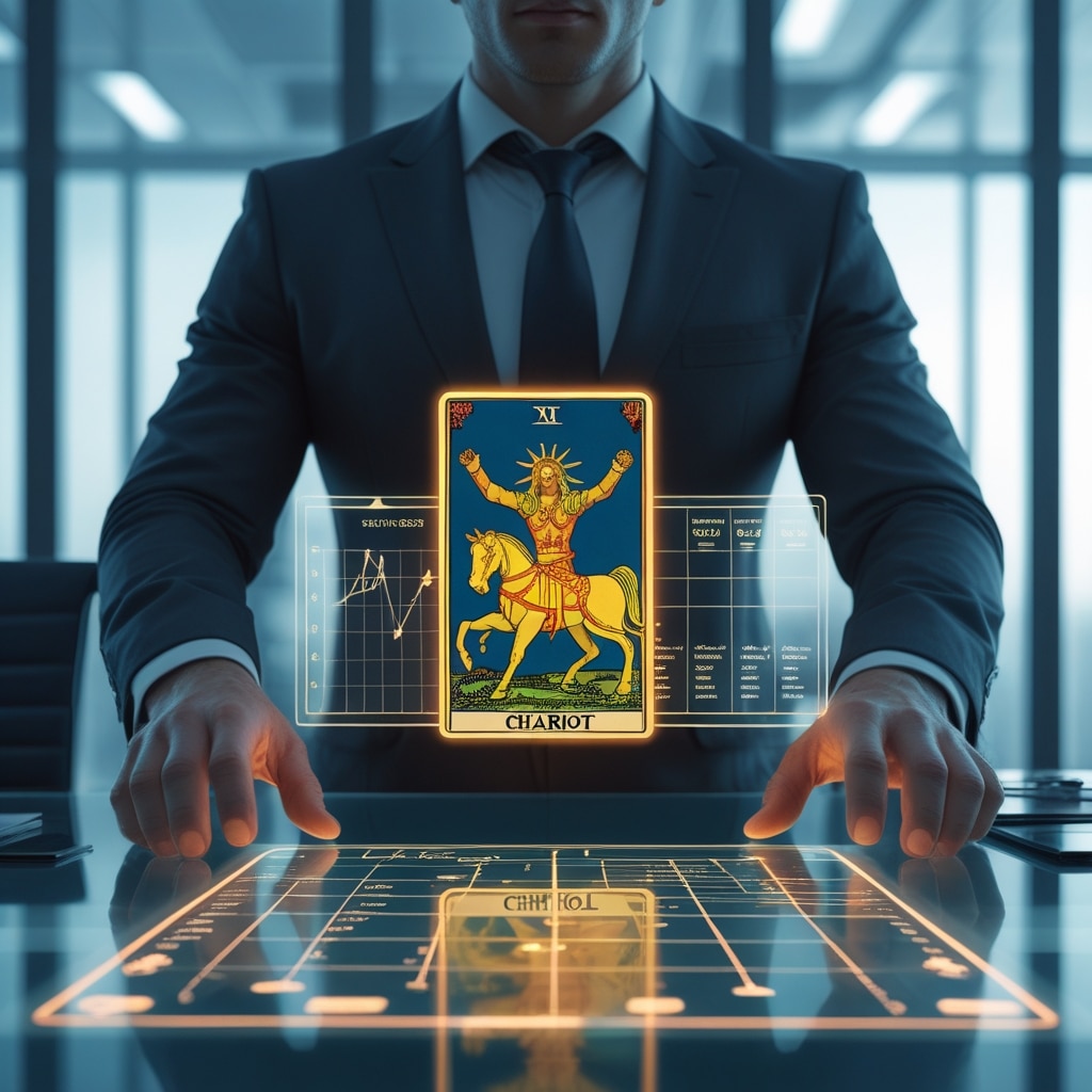 La Carte du Chariot Dévoilée : Le Secret du Tarot pour Gérer un Projet Complexe avec Succès