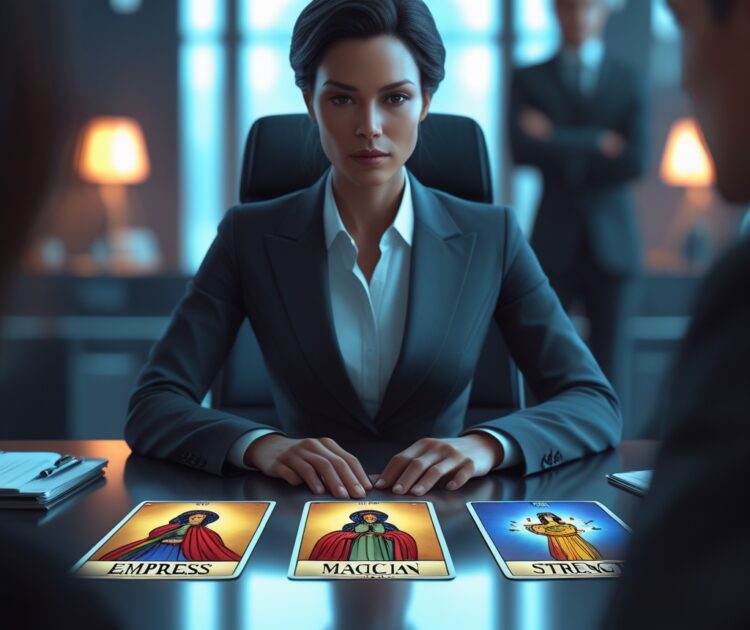 Un Professionnel Confiant Est Assis à Un Bureau Moderne Et élégant En Face D’un Flou