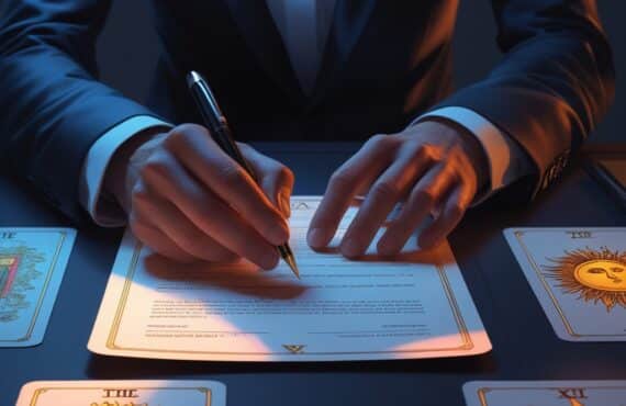 Les Mains D’une Personne Hésitent à Propos D’un Contrat De Travail Professionnel