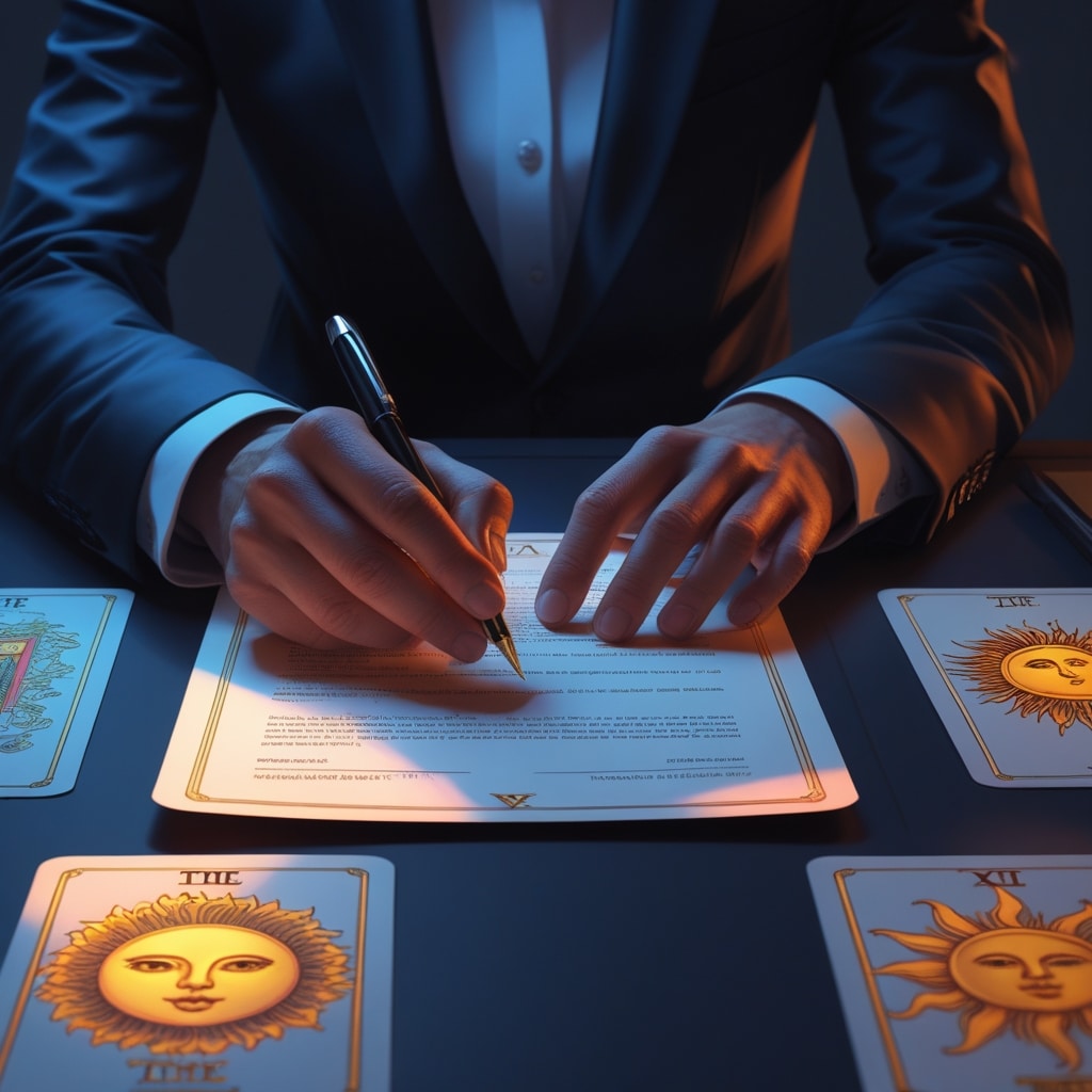 Les Mains D’une Personne Hésitent à Propos D’un Contrat De Travail Professionnel