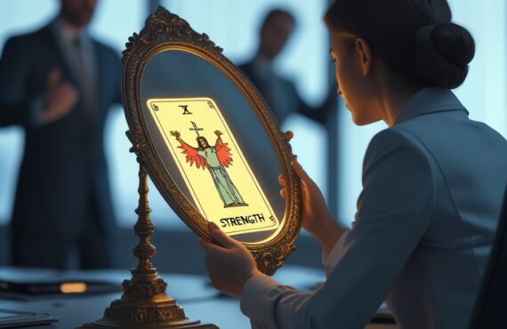 Un Professionnel Est Assis à Son Bureau Moderne Et Minimaliste