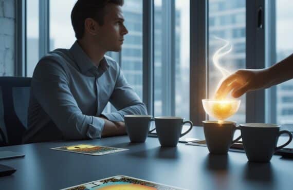 Un Professionnel Est Assis à Un Bureau Moderne, Gris Et Monotone, Regardant Par La Fenêtre