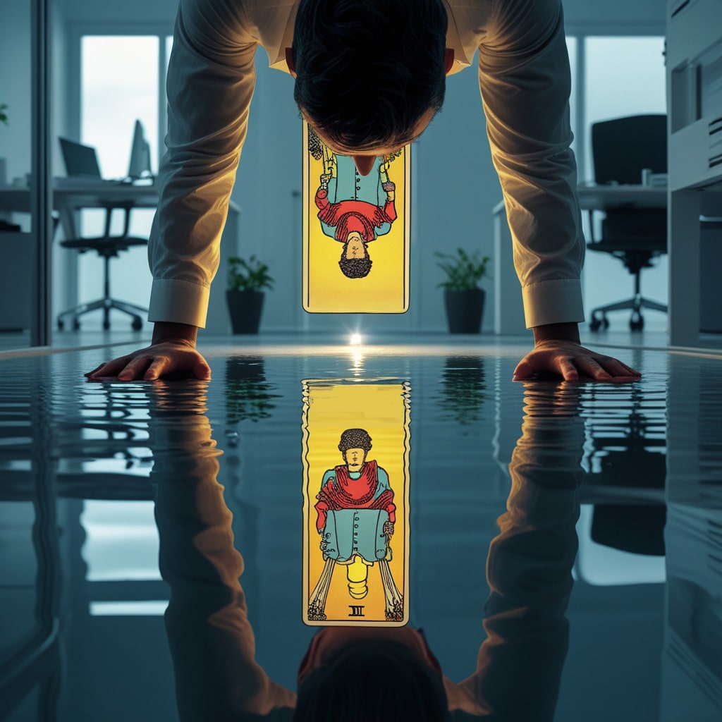 Vous Vous Sentez Bloqué(e) au Travail ? Le Tirage du Pendu pour Transformer l'Inertie en Révélation