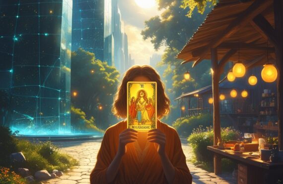 Une Personne Se Tient à Un Carrefour