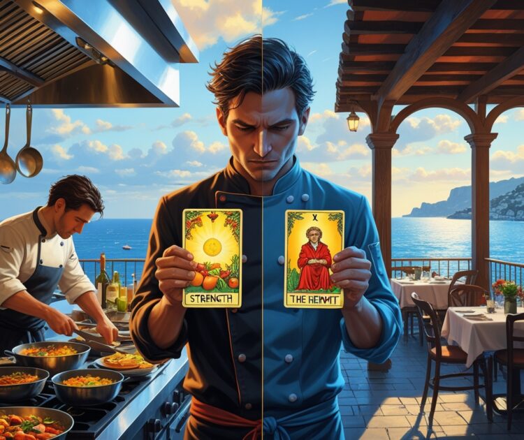 Une Cuisine D’été Chaotique Et Animée Dans Un Restaurant à Collioure