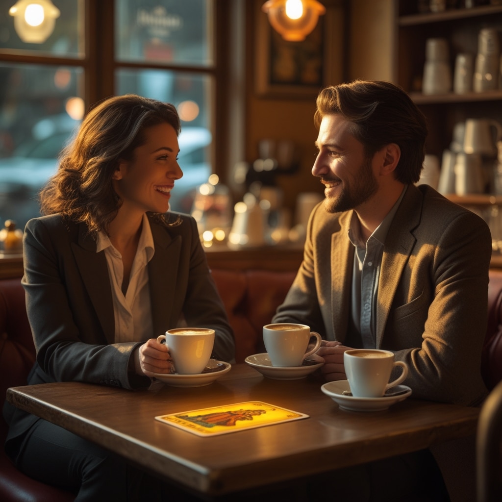 Deux Professionnels Sont Confortablement Installés Dans Un Café Chaleureux Et Chaleureux Avec Une Décoration Vintage