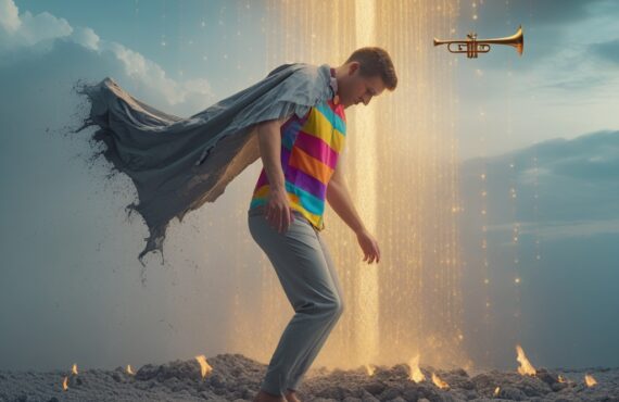 Une Scène Métaphorique D’un Phénix Qui Se Révèle