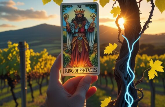 Une Vue Panoramique Sur Un Vignoble Luxuriant Dans La Région Du Roussillon à L’heure Dorée, Avec La Montagne Du Canigou En Arrière Plan