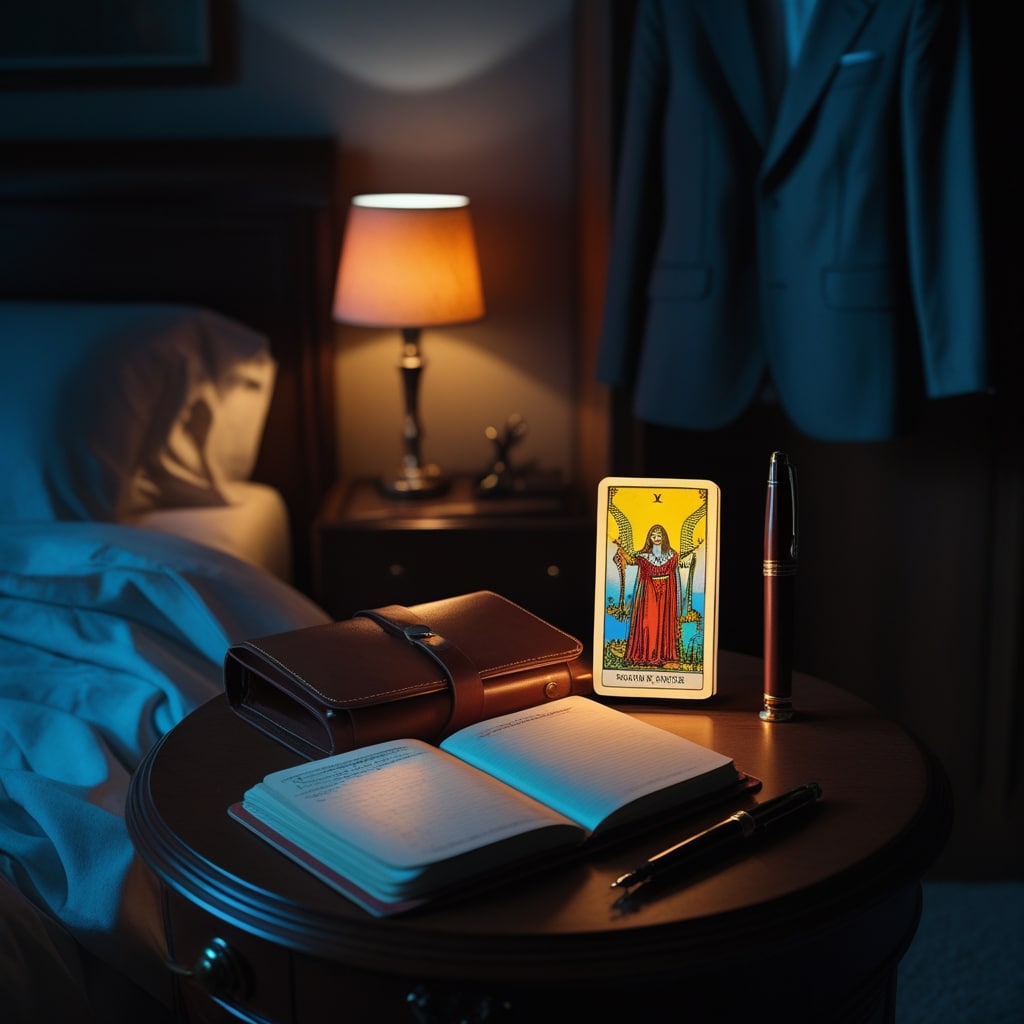 Une Chambre Douillette Et Faiblement éclairée La Nuit