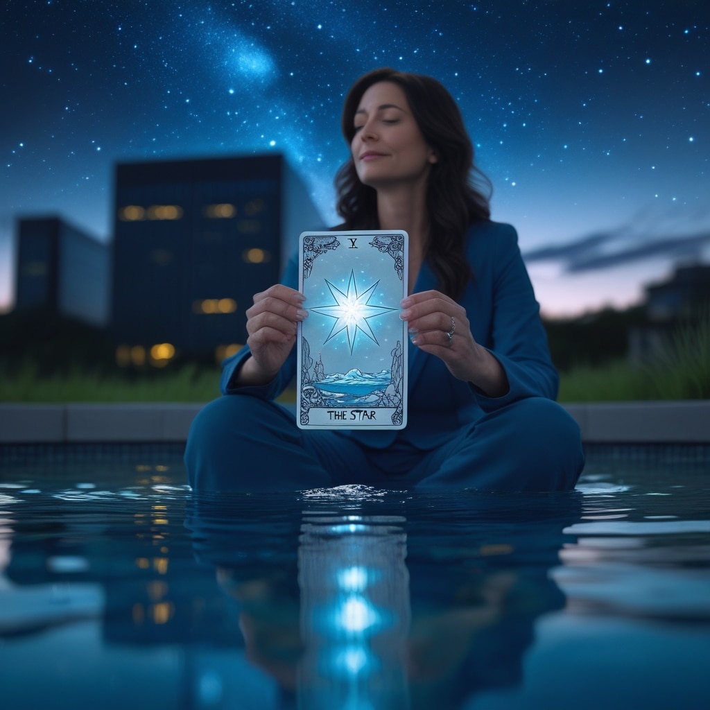 Un Professionnel Assis Près D’une Piscine D’eau Calme Et Cristalline Au Crépuscule