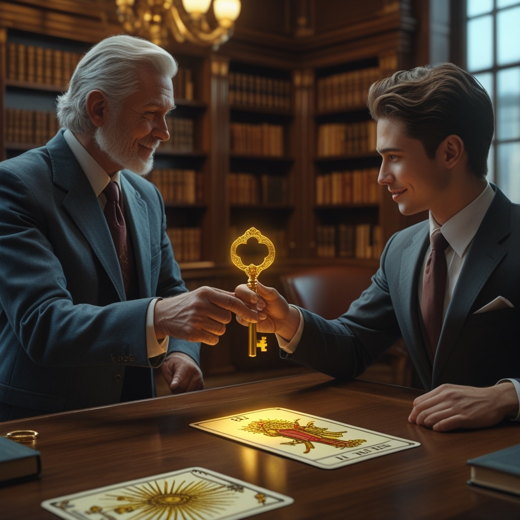 Une Figure De Mentor Professionnelle Plus âgée Et Distinguée Tend Un Enjeu éclatant