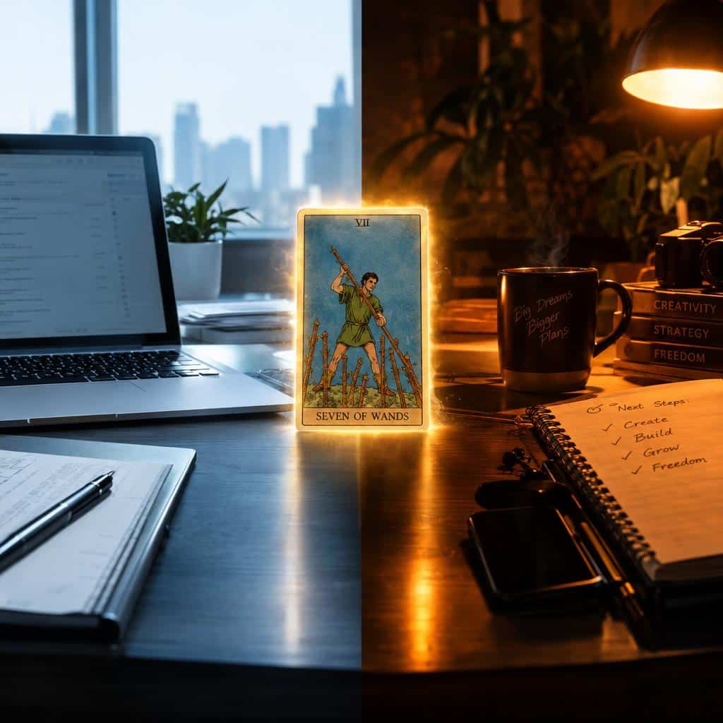 Salarié le Jour, Entrepreneur la Nuit ? Le Tirage du 7 de Bâtons pour Gérer votre "Side Project" sans vous Épuiser