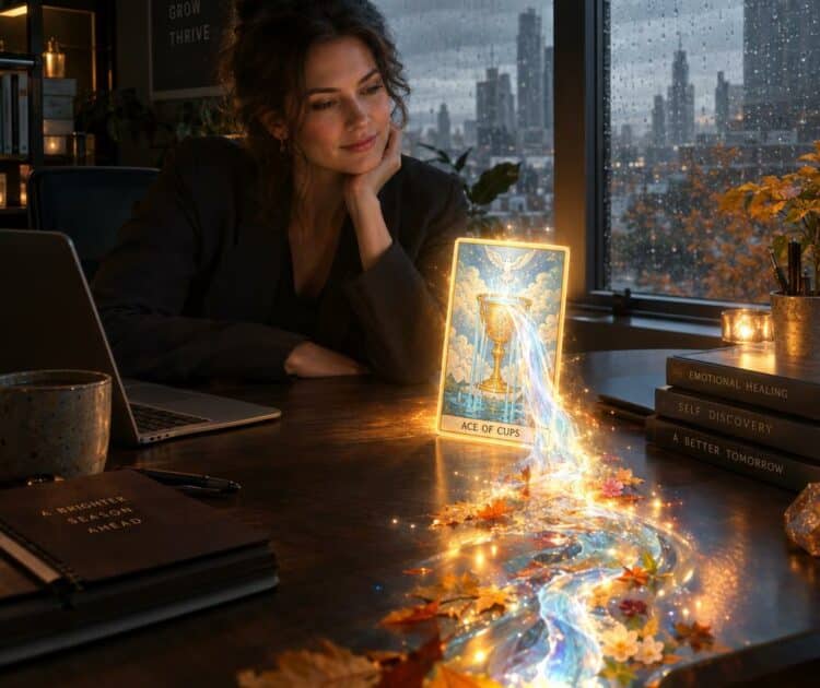 Un Professionnel Assis Dans Un Bureau élégant Et Moderne Près D Une Fenêtre Montrant Une Journée D Automne Sombre Et Pluvieuse