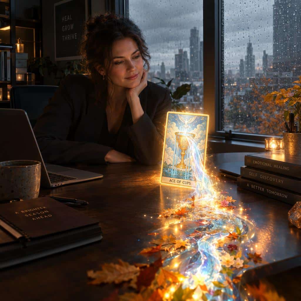 Un Professionnel Assis Dans Un Bureau élégant Et Moderne Près D Une Fenêtre Montrant Une Journée D Automne Sombre Et Pluvieuse